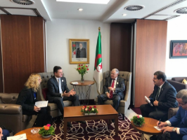 ALEXANDER NOVAK MET WITH THE MINISTER OF ENERGY OF ALGERIA MUSTAPHA GUITOUNI AND GENERAL DIRECTOR OF SONATRACH COMPANY ABDELMOUMEN OULD KADDOUR. 