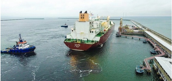 
В Польшу пришел танкер - газовоз с 1-й партией СПГ из Катара
