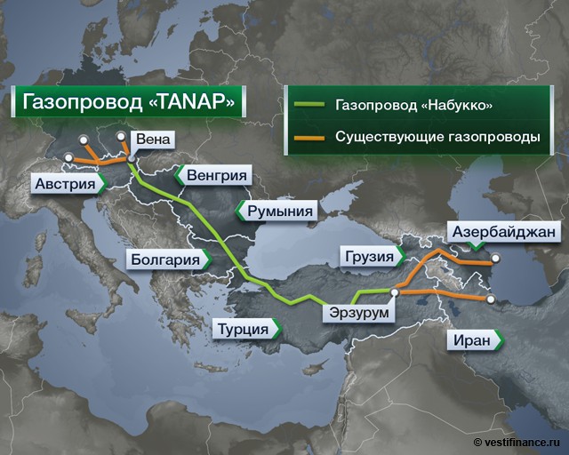 
Газ Иракского Курдестана можно рассматривать как лучший источник для TANAP