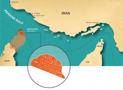 
К весне 2018 года Иран опередит Катар по добыче газа на месторождении "Южный Парс"