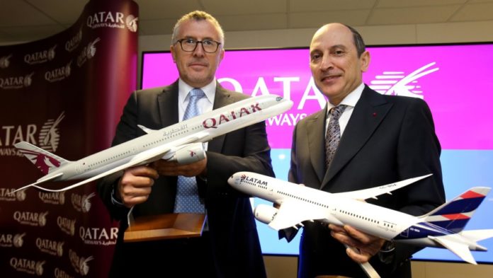 
Qatar Airways купила 10% латиноамериканской группы LATAM Airlines